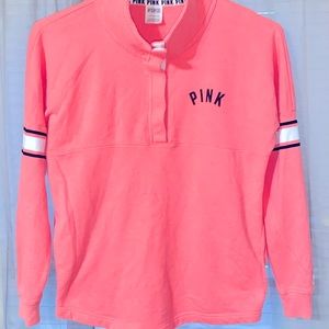 VS PINK Varsity Quarter Snap Button